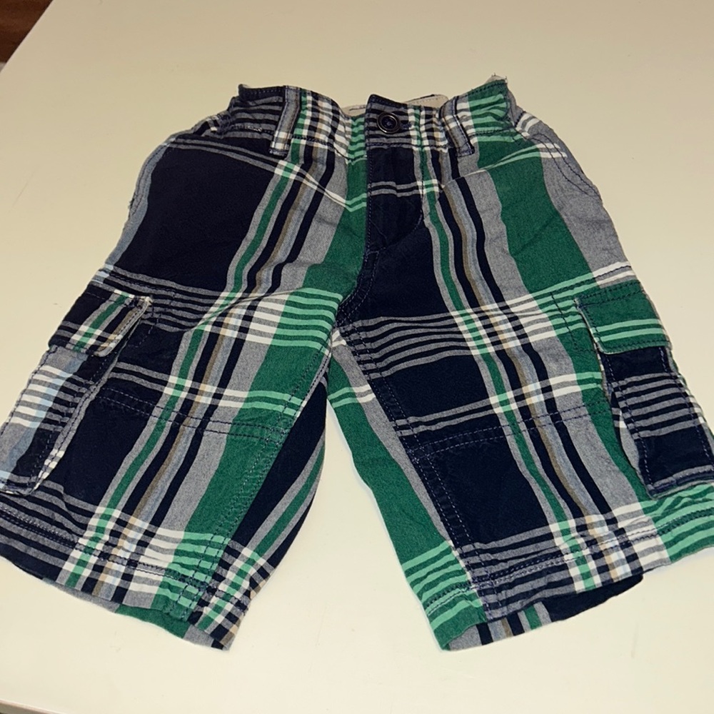 Boys plaid gap shorts